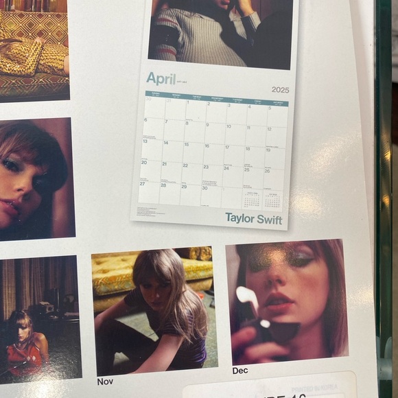 Taylor Swift Official Calendar 2025 16 month Events Wall Calendar NEW - Picture 6 of 7